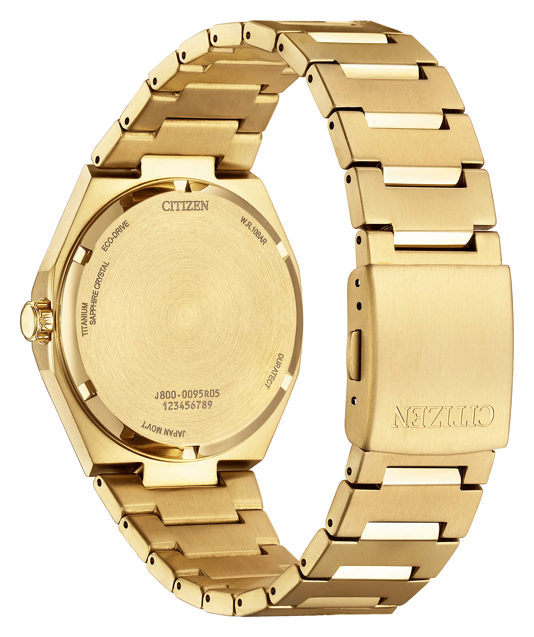 Zenshin Three-hand Yellow Dial Super Titanium with Duratect Amber